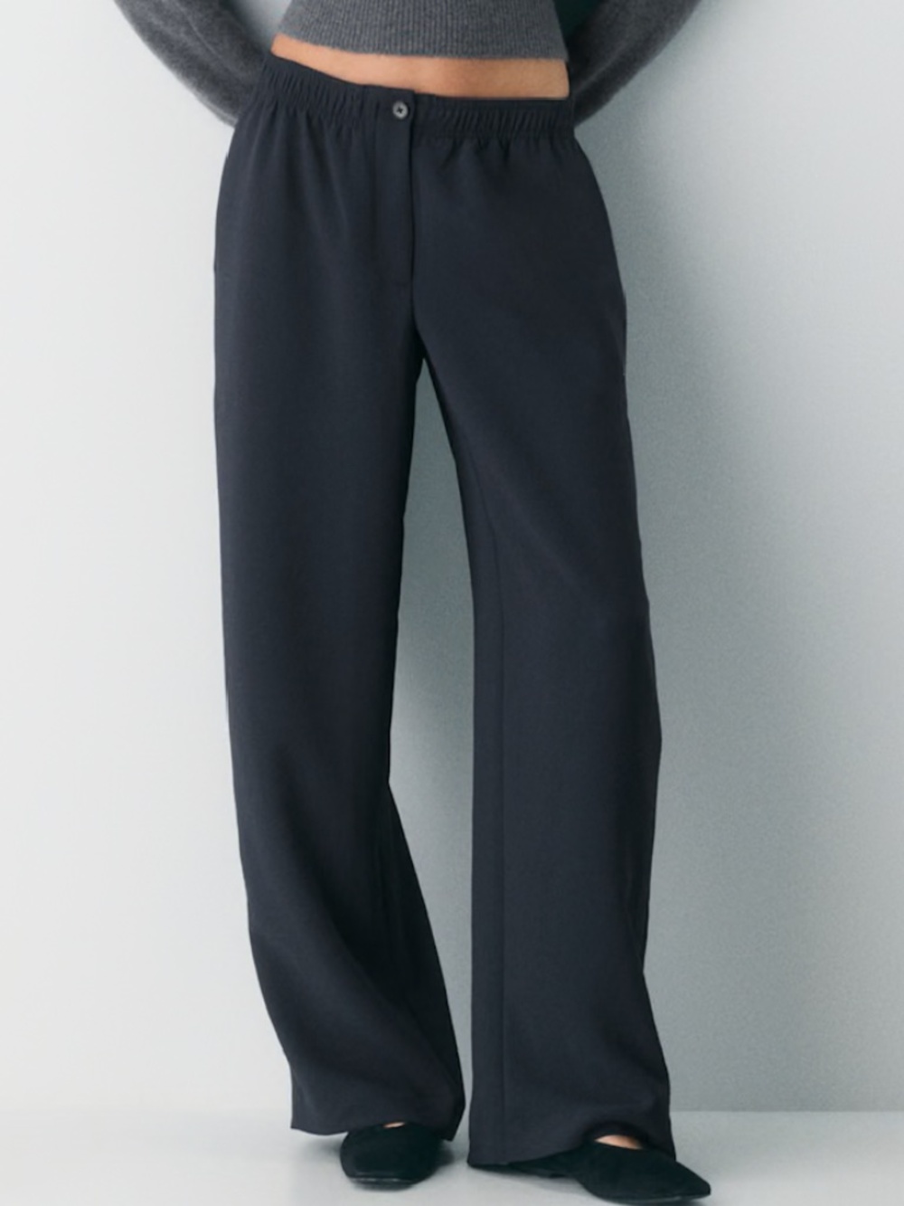 Aritzia Wilfred Cherie Crepette Wide Leg Pants Size 2 NWOT